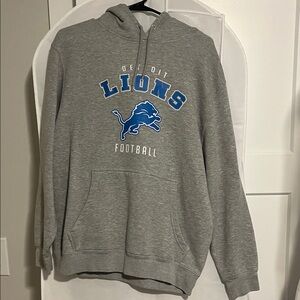 STARTER Gray Detroit Lions Sweatshirt